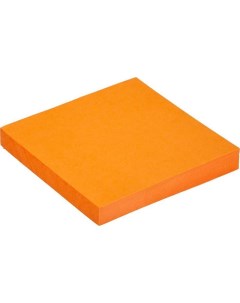 Стикеры самоклеящийся блок 75x75мм оранжевый неон 100 листов 12 уп Kores