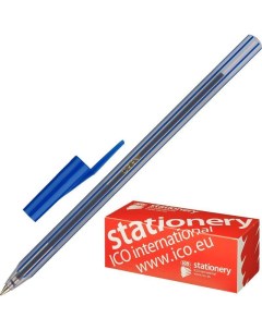 Ручка шариковая Orient 0 5мм синий цвет чернил корпус прозрачный 50шт Ico