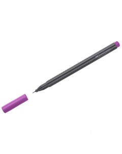 Ручка капиллярная Grip Finepen 0 4мм трехгранная фиолетовая 151634 Faber-castell