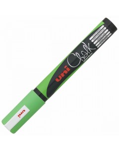 Маркер меловой Uni PWE 15M 1 8 2 5мм зеленый влагостираемый pwe 5m f green 6шт Uni mitsubishi pencil