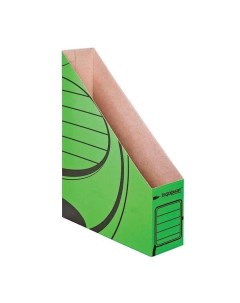 Лоток для бумаг вертикальный 75мм А4 микрогофрокартон зеленый 50шт Informat