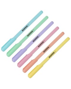 Ручка шариковая одноразовая Pastel K0R M 0 7мм синий цвет чернил 50шт 37086 Kores