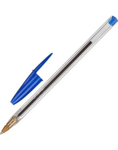 Ручка шариковая Cristal 0 4мм синий цвет чернил корпус прозрачный 50шт 847898 Bic