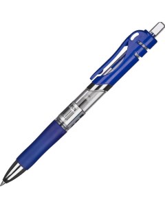 Ручка гелевая автоматическая Hammer 0 5мм синий резиновая манжетка 12шт Attache