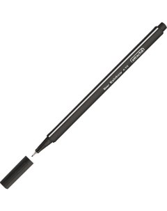 Ручка капиллярная Rainbow 0 4мм трехгранная черная 20шт Attache