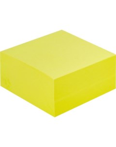 Стикеры самоклеящийся блок Selection 76x76мм желтый неон 400 листов 12 уп Attache