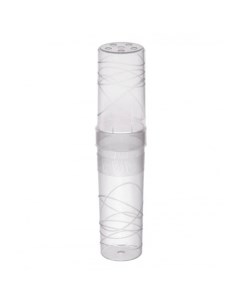 Пенал тубус Стамм Crystal 195x45мм пластик прозрачный ПН55 30шт