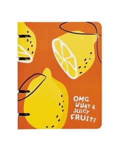 Тетрадь общая Be Smart Fruits Лимон 120 листов А5 на кольцах в клетку Besmart