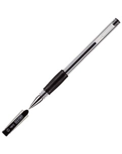Ручка гелевая Town 0 5мм черный резиновая манжетка 12шт Attache