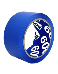 Клейкая лента скотч упаковочная 600 48мм x 66м 45мкм синяя 30310 6шт Unibob