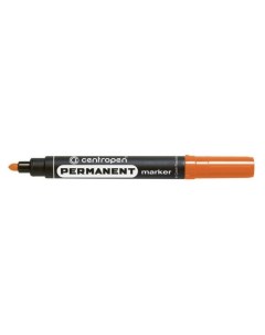 Маркер перманент PERMANENT 2 5 мм оранж круглый Centropen