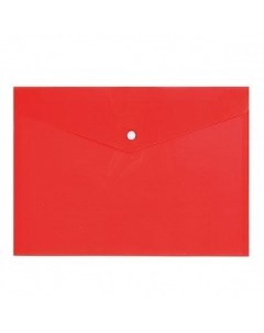 Папка конверт на кнопке 0 15 мм А4 красная Informat