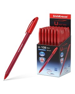 Ручка шариковая U 108 Original Stick 1 0 Ultra Glide Technology красная 50 ш Erich krause