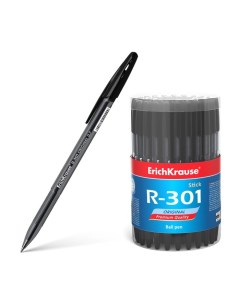 Ручка шариковая Erich Krause R 301 Original Stick стержень черный 0 7 мм 60 шт Erich krause