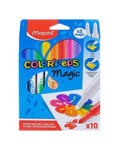 Фломастеры 10 цветов Color Peps MAGIC меняющие цвет Maped
