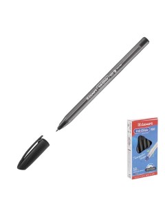 Ручка шариковая InkGlide 100 Icy узел 0 7 мм трехгранная черная цвет корпуса мик Luxor