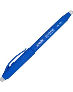 Ручка гелевая стираемая Selection 0 5мм синяя 12шт Attache
