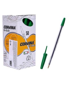 Ручка шариковая 51 Classic зеленые чернила узел 1 0 мм прозрачный корпус 50 ш Corvina