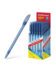 Ручка шариковая Neo Original игольчатый узел 0 7 мм чернила синие 50 шт Erich krause