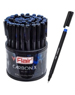Ручка шариковая Carbonix 0 7мм синий цвет чернил 50шт Flair