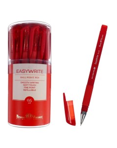 Ручка шариковая Red узел 0 5 мм красные чернила матовый корпус Silk Touch 2 Easywrite