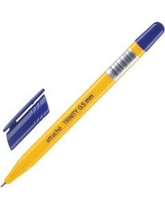 Ручка шариковая Economy Trinity 0 5мм синий цвет чернил 50шт Attache