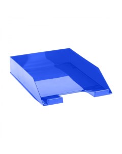 Лоток для бумаг горизонтальный Фаворит тонированный синий ЛТГ 30563 6шт Стамм
