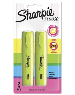 Набор текстовыделителей Fluo XL 1825660 Sharpie желтый блистер 2шт Paper mate