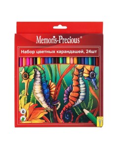 Набор цветных карандашей 24 цвета Memoris-precious