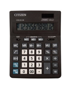 Калькулятор настольный BUSINESS LINE CDB1201BK 205x155 мм 12 разрядов 2 шт Citizen