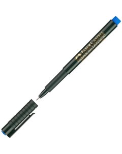 Ручка капиллярная Finepen 1511 0 4мм трехгранная синяя 10шт 151151 Faber-castell