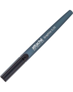 Ручка гелевая Selection Graphite 0 35мм синий 12шт Attache