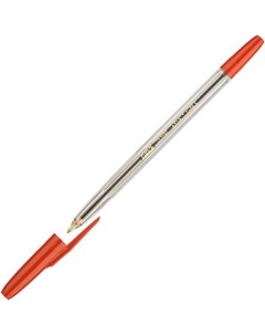 Ручка шариковая Corvet 0 7мм красный цвет чернил корпус прозрачный 50шт Attache