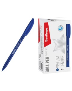 Ручка шариковая 0 7 мм Triangle 100T чернила синие трёхгранная игольчатый стержень 30 Berlingo