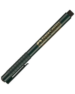 Ручка капиллярная Finepen 1511 0 4мм трехгранная черная 10шт 151199 Faber-castell