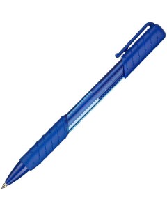 Ручка шариковая автоматическая К6 0 5мм трехгранная синий цвет чернил 12шт Kores