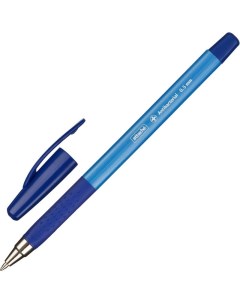 Ручка шариковая Antibacterial А05 0 5мм синий цвет чернил трехгранная 12шт Attache