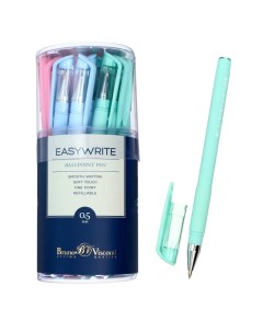 Ручка шариковая EasyWrite Zefir 0 5 мм синие чернила матовый корпус Silk Touch МИКС 2 Bruno visconti