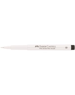 Ручка капиллярная Pitt Artist Pen Brush цвет 101 белый 2 5мм пишущий уз Faber-castell