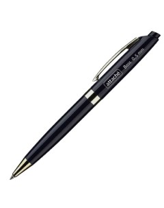 Ручка шариковая автоматическая Boss 0 5мм черный цвет чернил 12шт Attache