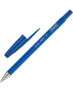 Ручка шариковая Style 0 5мм синий цвет чернил прорезиненный корпус 50шт Attache