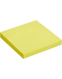 Стикеры самоклеящийся блок Economy 76x76мм желтый 100 листов 12 уп Attache