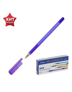 Ручка шариковая MC Gold LE узел 0 5 мм чернила синие резиновый упор корпус микс Munhwa