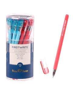 Ручка шариковая Firstwrite Joy узел 0 5 мм синие чернила матовый корпус Silk Touch МИК Nobrand