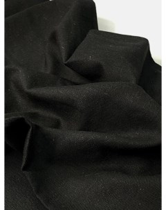 Ткань лен с вискозой Черный для шитья одежды GK3236 3 Маги текс