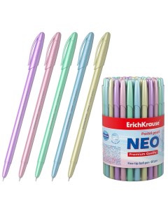 Ручка шариковая Neo Pastel Pearl перламутровый корпус игольчатый узел 0 7 мм Erich krause