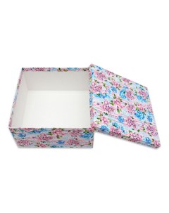 Коробка подарочная 17 5 х 17 5 х 10 см Фиолетовые цветы Miland