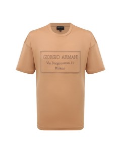 Хлопковая футболка Giorgio armani