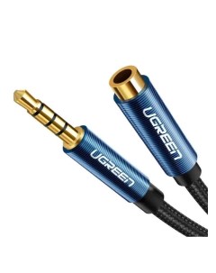 Удлинитель кабеля AV118 40675_ 3 5mm Male to 3 5mm Female 2м черный Ugreen