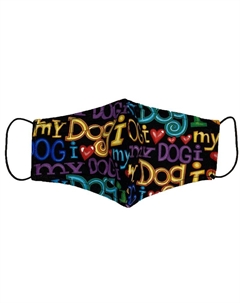 Маска защитная многоразовая двухслойная Лав Догс размер L,XL Pride